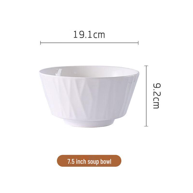 Jieyaji Underglaze Ceramic Soup & Noodle Bowls