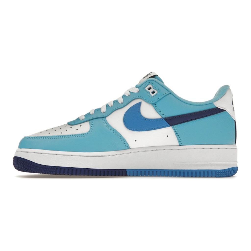 Nike Air Force 1 07 LV8 Split - Light Photo Blue Men Sneakers White Deep-Royal-Blue Baltic-Blue DZ2522-100