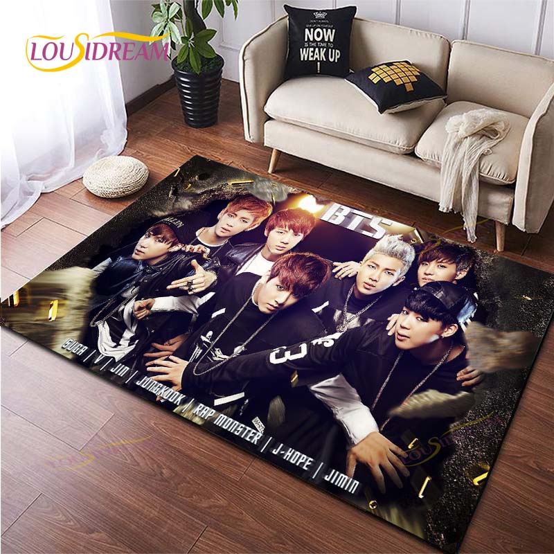 Buy BTS Rug for Kitchen Doormat Bedroom Newest Kpop Bangtan Boys