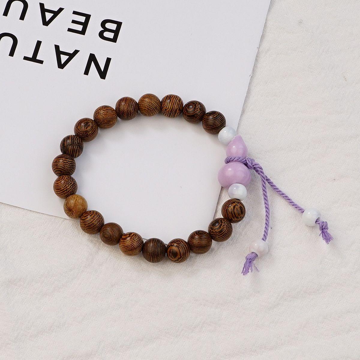 

Jingdezhen ceramic gourd bracelet Zen chicken wing wood literary new Chinese bracelet jewelry stall supply