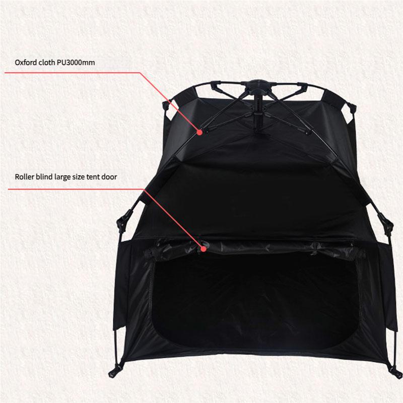 Automatisches Falt-Haustierzelt Wetterfest Tragbar Katzenhundehaus Outdoor Indoor Unterstand Camping Reisezubehör Oxford-Gewebebezug