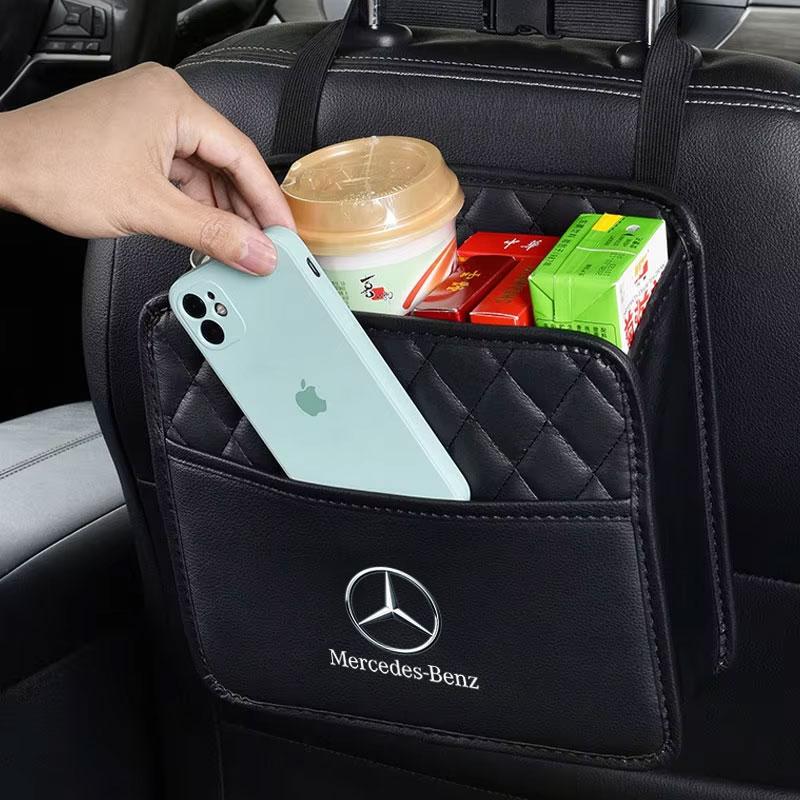 CRV1 Car Backseat Organizer Storage Bag Tissue Cup Holder For Mercedes benz E GLK CLS A W204 W213 W221 ML ABR Apple Tree Accessories