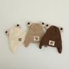 Autumn Warm Baby Knit Hat Cartoon Bear Ear Protections Benaie Cap Soft Knitted Hat Gift for Toddlers Boys and Girls