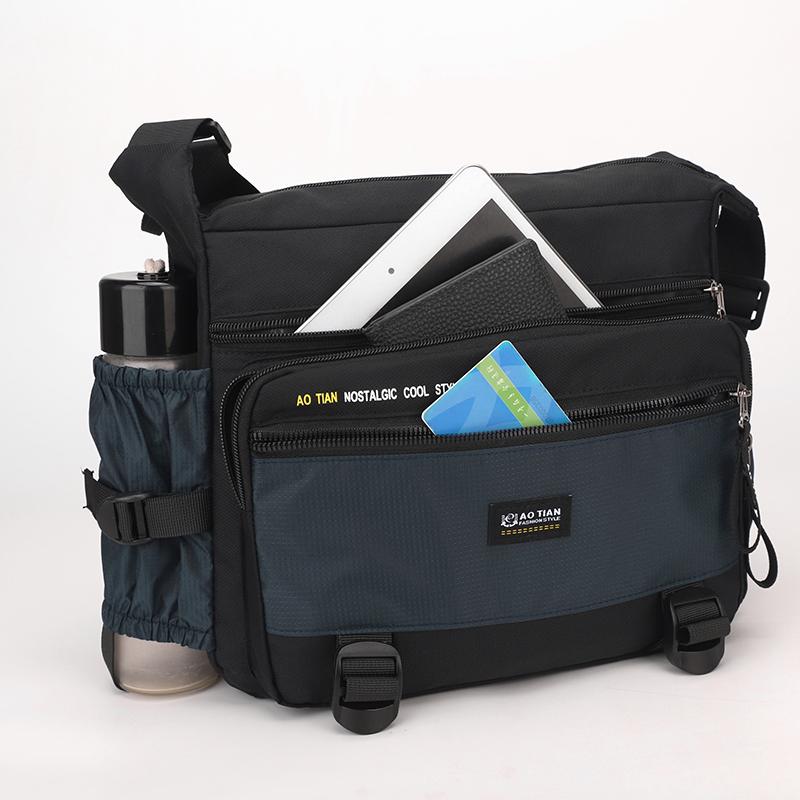 Casual Sports Men's Large Capacity Multi-compartment Shoulder Bag