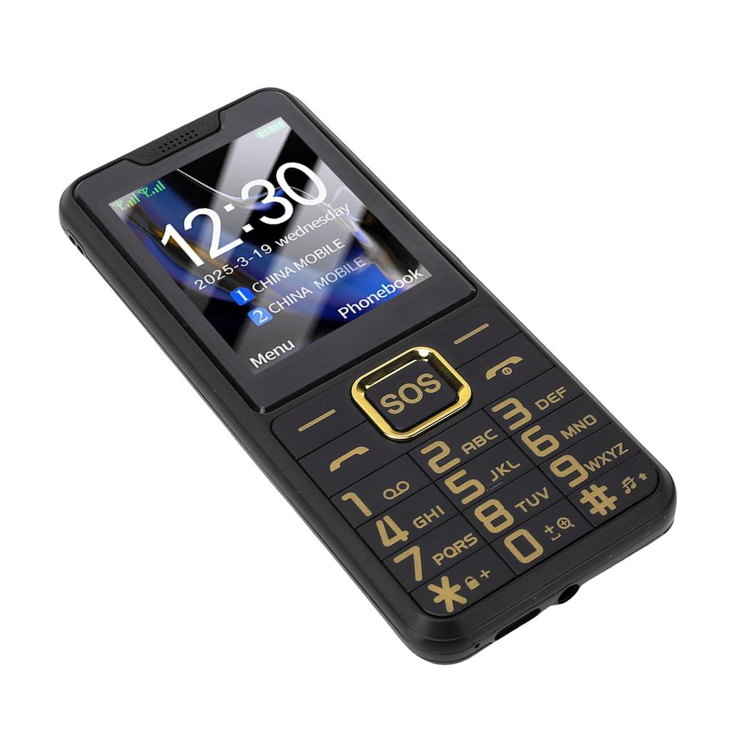 Large Buttons Cell Phone 4G LTE Unlocked with SOS Key 2500mAh Dual SIM MP3 Calling SMS Functions Internet