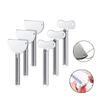 Portable Stainless Steel Toothpaste Squeezer & Hair Dye Dispenser Cleanser Squeezer, Bathroom Accessories, Half-Circle  Wringer
