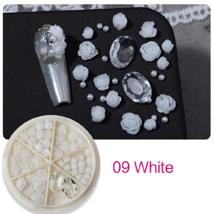 Nail Art Charms 3D Flowers Nail Art Decoration Rose Flowers Nail Charms for Home