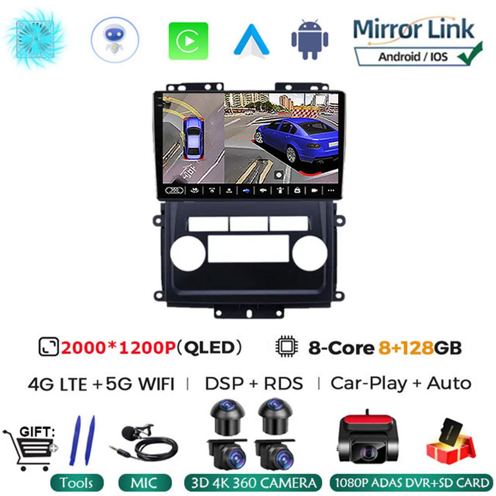 Android 14 Car Radio For Nissan Frontier Xterra 2009 - 2012 QLED Wireless Carplay Auto Multimedia 4G LTE Stereo RDS BT No 2din