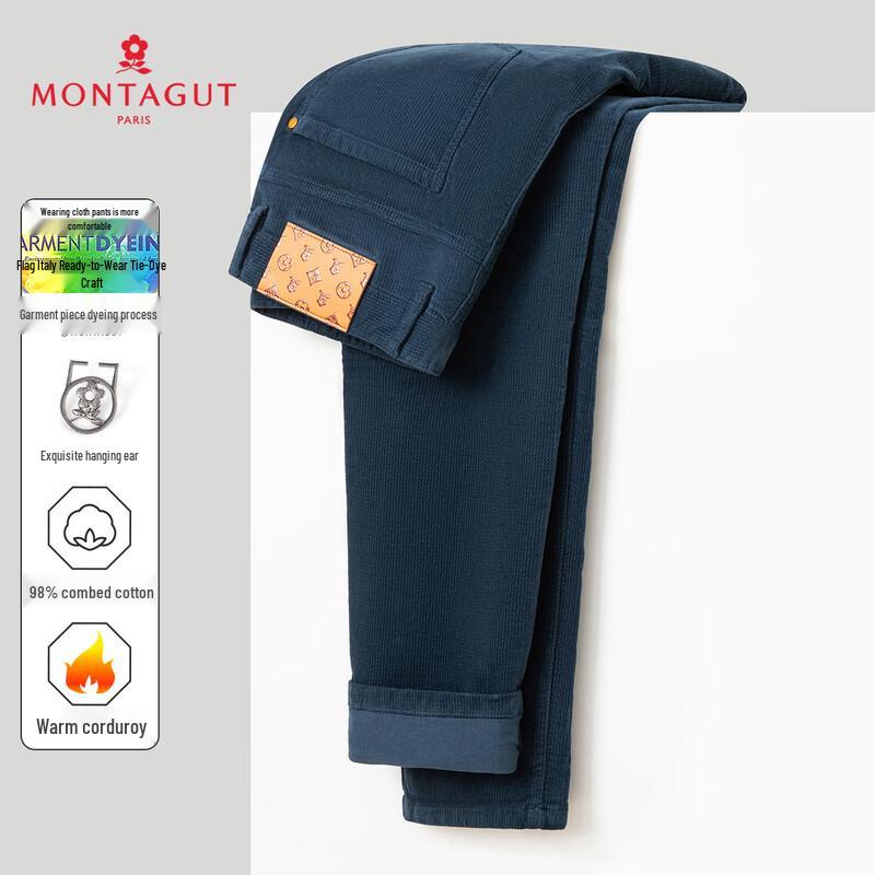 MONTAGUT Men s 98% Combed Cotton Corduroy Casual Long Pants 5XL
