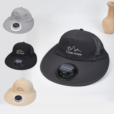 New Breathable Solar Fan Hat Usb Charging Quick Dry Baseball Cap Sun Protection Caps Summer