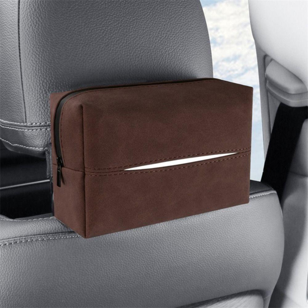Waterproof Car Tissue Box Wear-resistant Tissue Storage Case Paper Towel Organizer  Auto Storage