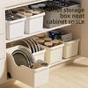 Haushalts-Küchen-Aufbewahrungsbox, Große Kapazität mit Rollen, Lücken-Sortierung, Verschiedenes Aufbewahrungskorb, Multifunktionale Schrank-Aufbewahrungsbox