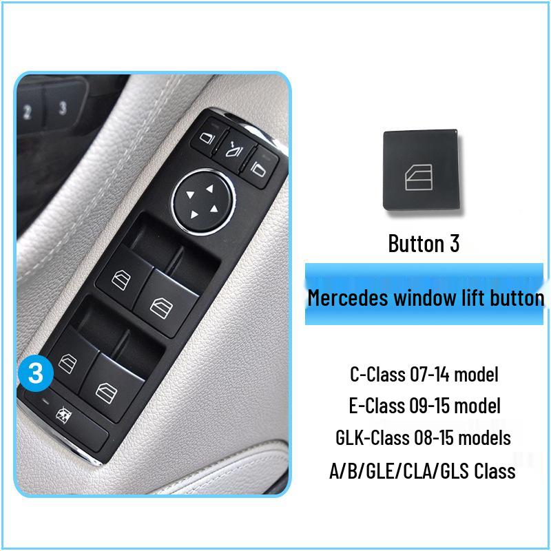Buton Comutator Ridicare Geam Compatibil pentru Mercedes-Benz W204 Clasa C & Clasa E 2049055402 Ușă Auto