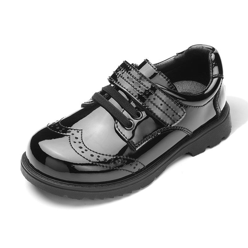 Children s Black Soft Sole Leather Shoes 29/18.3cm