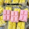 Chocolate Squeeze Toy Fidget Stress Relief Pinch Hand Fidget Soft Slow Rising Relax Tool