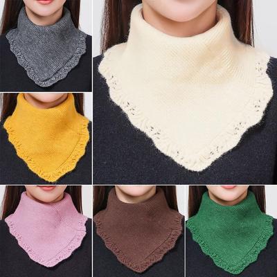 Detachable Fake Collar Windproof Knitted Turtleneck New Head Neck Warm Cover  Women