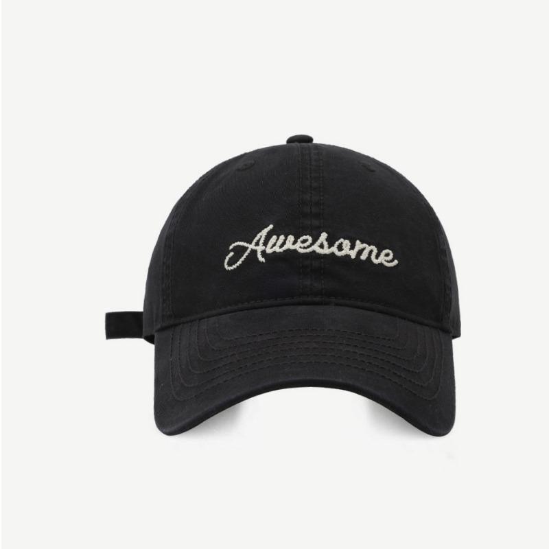 Men's and women's face small baseball caps spring and summer fashion versatile trendy brand letter embroidered wide-brimmed peaked caps