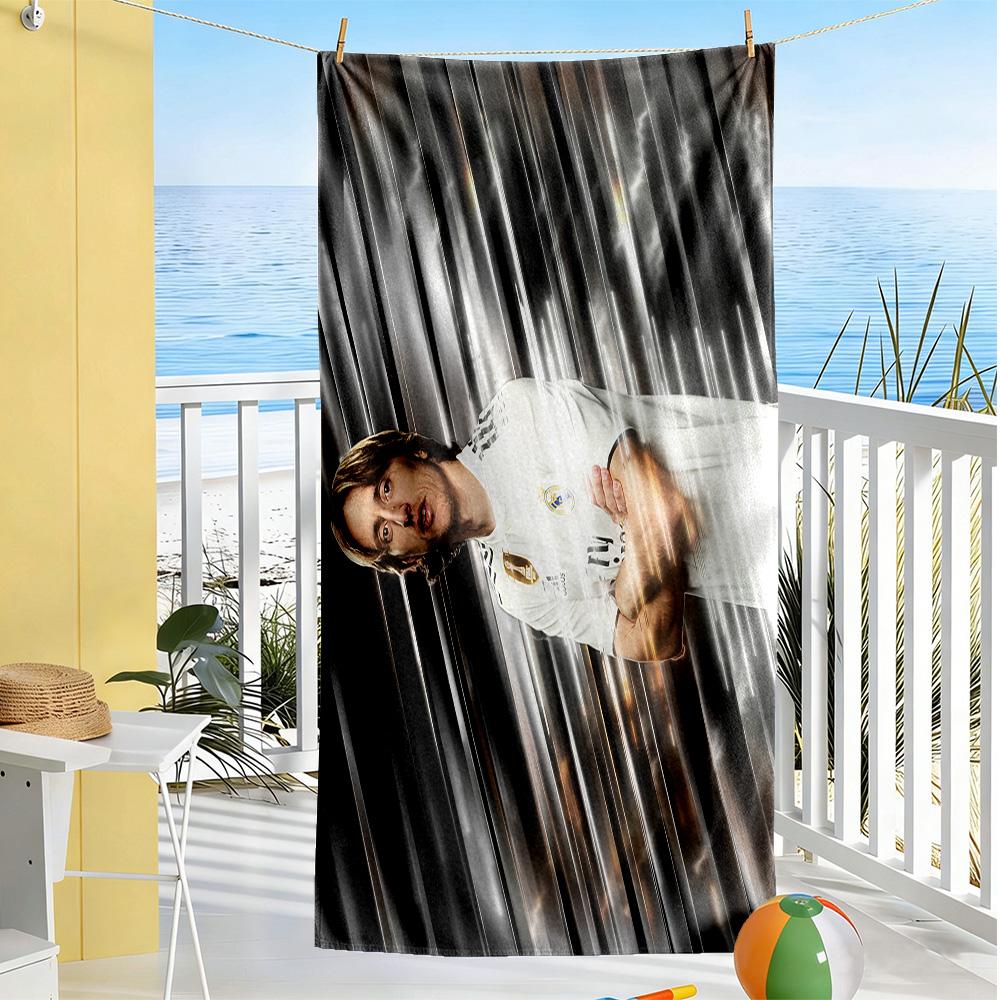 Soccer Player Action Beach Towel Soft Durable Quick-Dry Comfortable Lightweight Portable for Swimming,Beach,Camping, Travel, Beach Accessories,Gym
