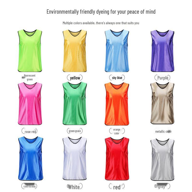 Customizable Team Football Vest: Numbered Training & School Exercise Uniform