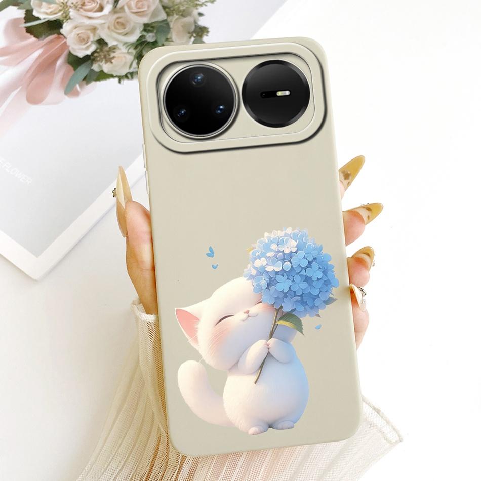 For Huawei Nova 15 Pro 15 15Ultra 2026 Cute Cat Flower Cartoon Phone Case For Huawei Nova15 15Pro Soft Silicone Covers Bumpers