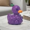 Figurina di Anatra con Frutta e Verdura Cartone Animato PVC Decorazione Creativa per Scrivania per Regalo e Collezione