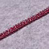 2MM 3MM 4MM Natural Mozambique Garnet Faceted Hard Polished Shiny Football-shaped Loose Beads Semi-finished Beads