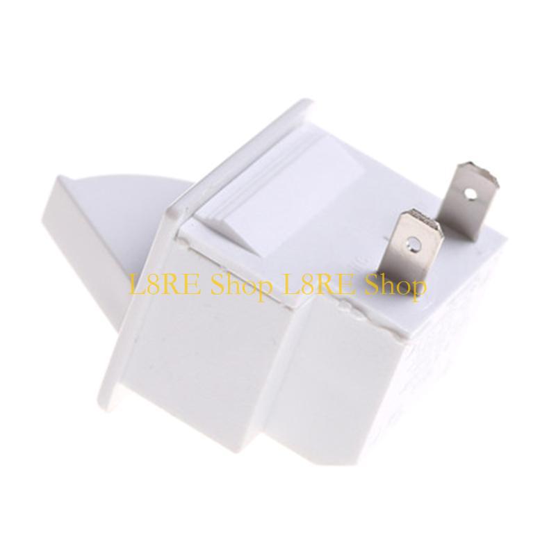 L8RE Fridge Parts AC 5A 250V Plastic Switch for Refrigerator Freezer Door Lamp Light White Switch Replacement