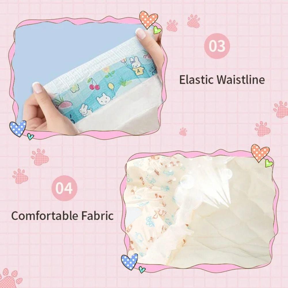 10Pcs Super Absorption Dog Menstrual Pants Leakproof Dog Physiological Pants  Female Male Dog