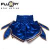 Fluory Muay Thai Shorts Solid Boxing Training Shorts Men's Boxing Clothing Women Free Fight Shorts with Ribbon