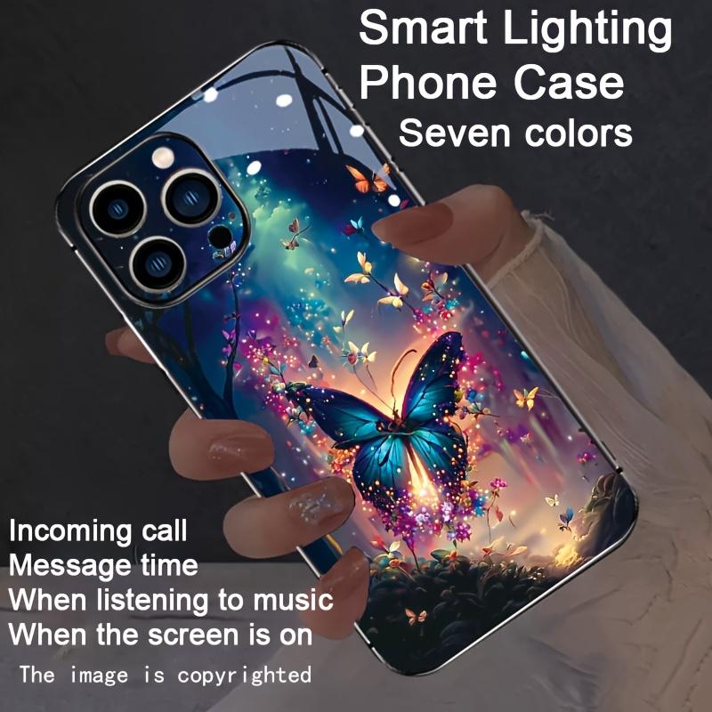 Sunflowers Printed LED Phone Case for Xiaomi Redmi Note 14 13 12 11 Pro Plus 5G 12S 11S 10S 10 12C 13C 14C 12 13 4G Flash Cover