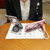 For Samsung Galaxy S25 Ultra Magnetic Case Kickstand TPU PC Clear Phone Back Cover with Wrist Strap
