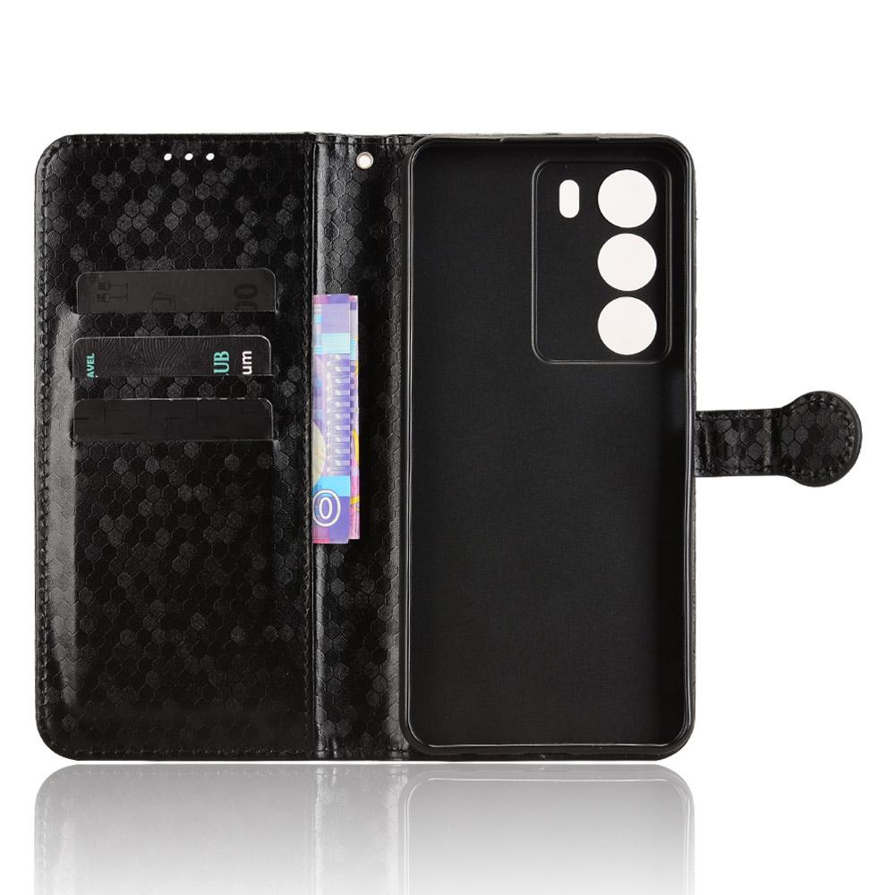 Wallet Case For Realme 14x 5G/V70s 5G/V70 5G Dot Pattern Imprint PU Leather Phone Cover
