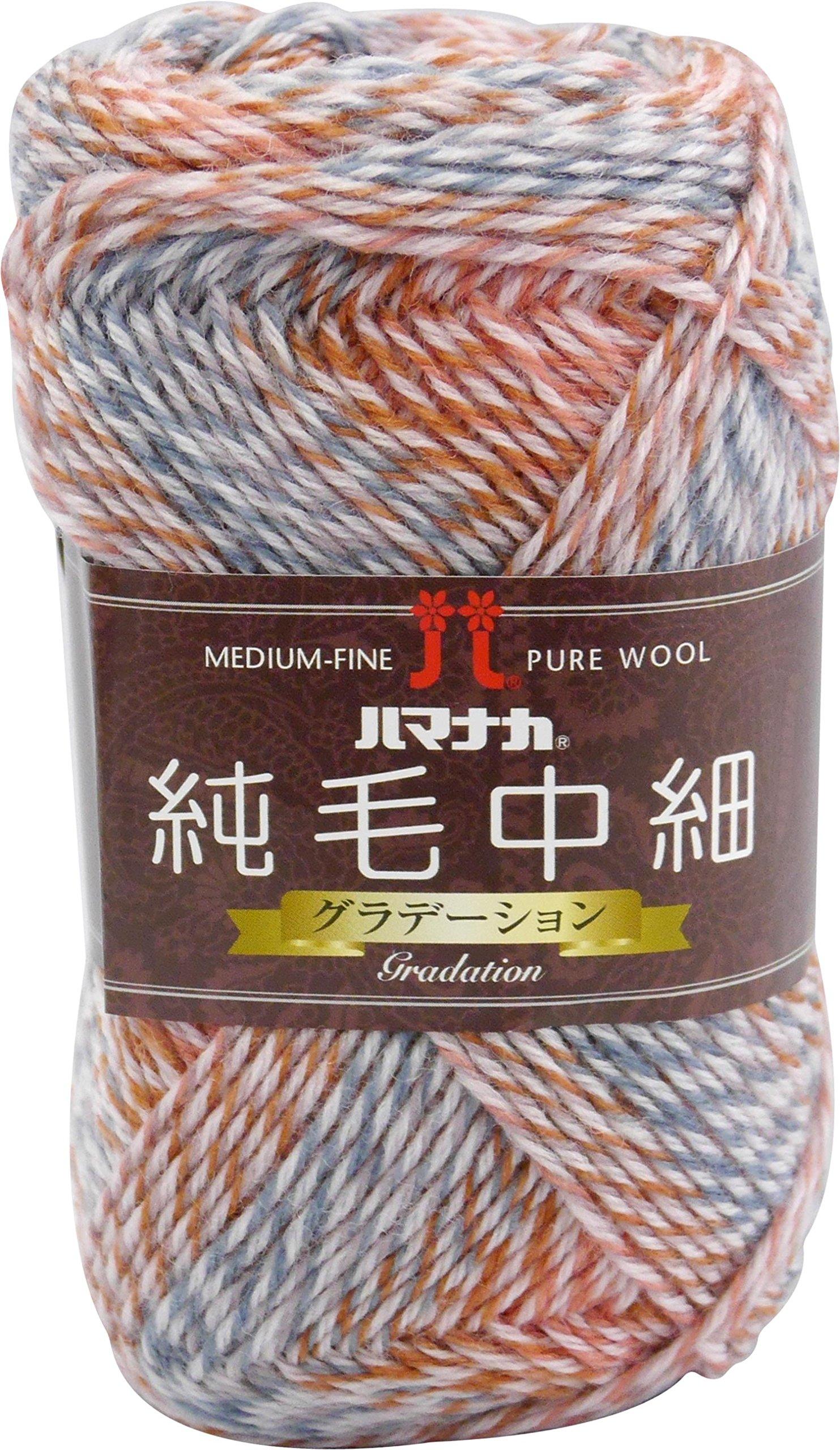 

Hamanaka pure gradation wool pink 40g 160m set 1043 medium-fine medium-fine col.102 approx. 5-ball