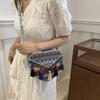 Love Shape Fringe Shoulder Bag Tassel Bohemian Messenger Bag Ethnic Style Crossbody Bags  Travel
