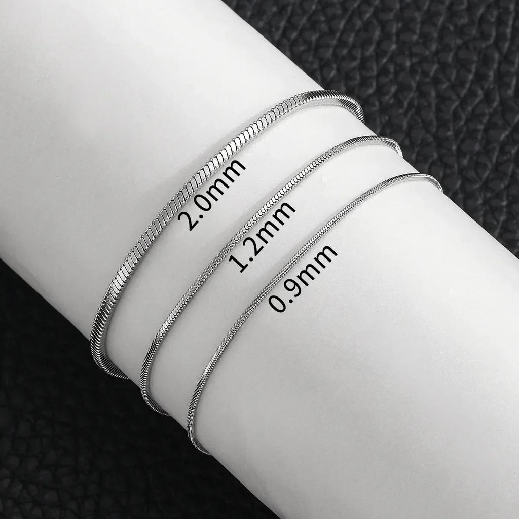 Fashion New Box Chain Bracelet Men Stainless Steel Gold Silver Color Square Pendant Bracelet Gift Trendy Jewelry Accessories