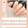Gold Gradient Cat Eye Wearable Nail Stickers - High-End False Nail Art Pieces