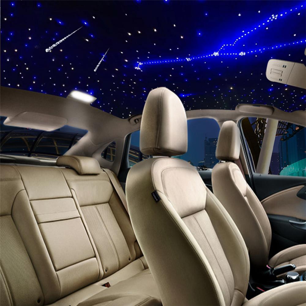 16W RGBW Fiber Optic Stars Car Roof Ceiling Meteor Light Kits APP Remote Control