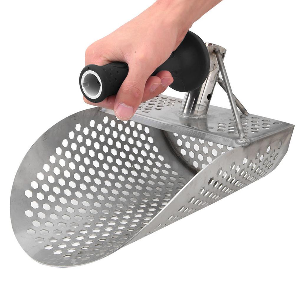 Sand Scoop Shovel Metal Detecting Gold Silver Hunting Tool with Hexagonal Hole