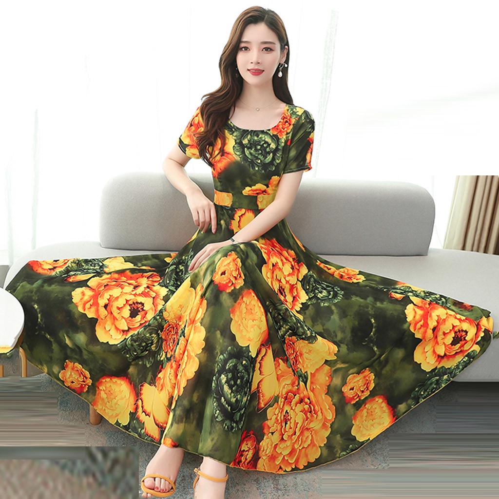 mid calf a line dresses