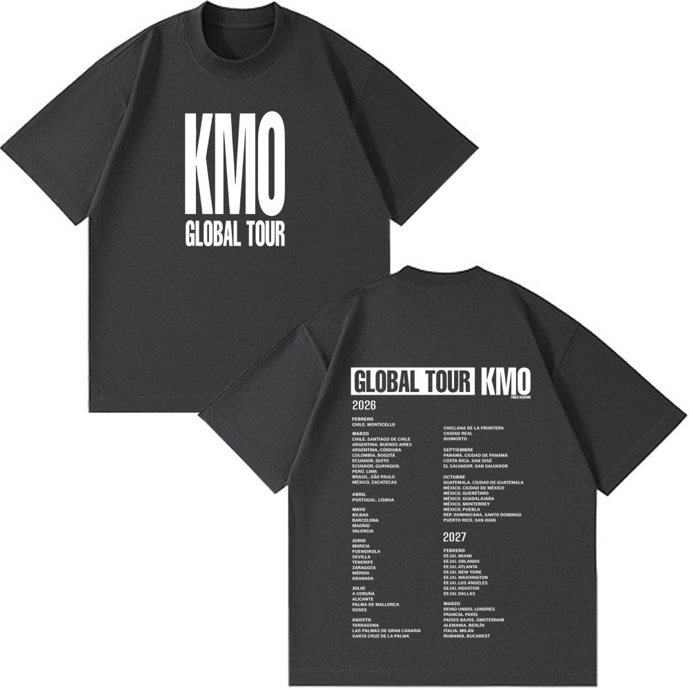 Singer Pablo Alborán Kmo Global Tour 2026 Print Tees Men Women Hiphop Tshirts Shortsleeved Loose Harajuku TShirts Streetwear