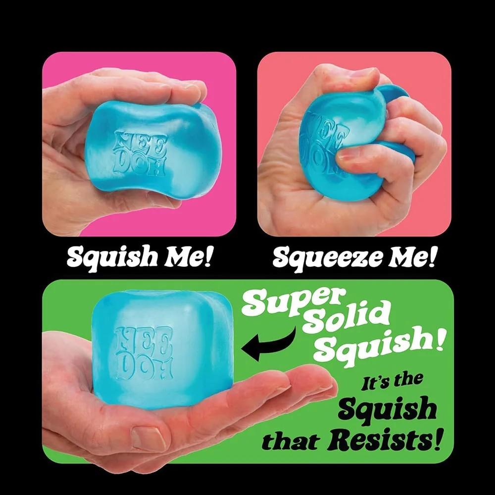 Dr Pepper X NeeDoh Kostka Nice Cube Zabawka Squishy Zabawka do Rozładowania Stresu, Miękka Kostka Fidget do Ściskania dla Dzieci i Dorosłych, Sensoryczna Zabawka na Ukojenie Lęku
