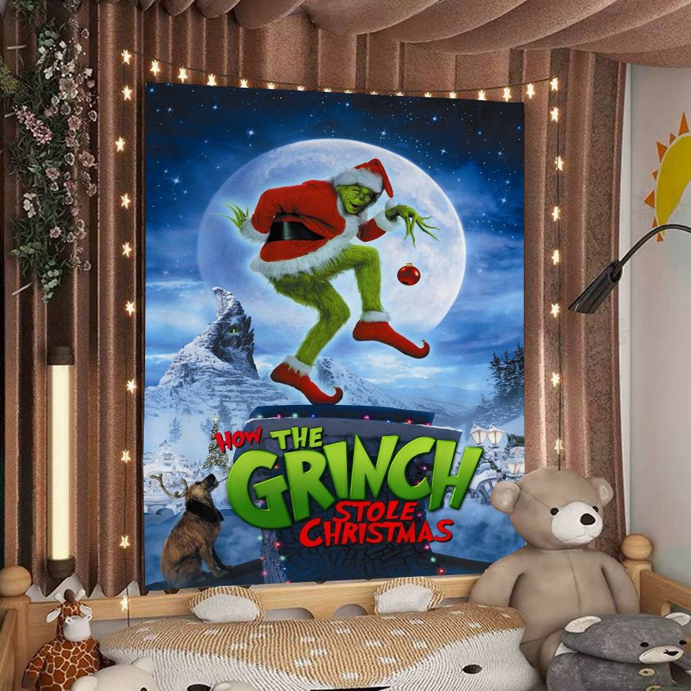Film The G-Grinch C-Christmas Diy Wall Tapestry For Living Room Home Dorm Decor Wall Art Decor