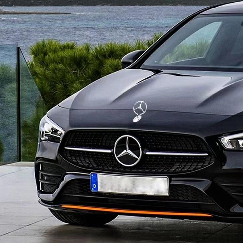 Car Sticker Car Style Decor Accessories Car Star Hood Badge Front Logo For Mercedes Benz AMG W203 W206 W220 W205 W211 W212 W201