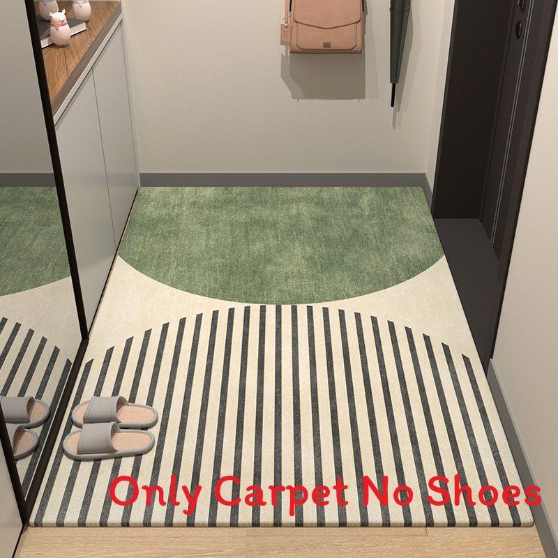 Modern Entryway Minimalist Doormat With Polyester Fiber For Home Decor Entrance