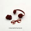 Heart Code Doll Accessories: Lensless Glasses, 4.0 Mini Labubu, Earphones, Shoes, and Three-Piece Set