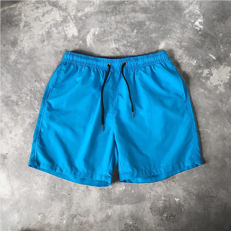 Men's Casual Shorts Solid Color Simple Waterproof Beach Shorts Men’s Pants