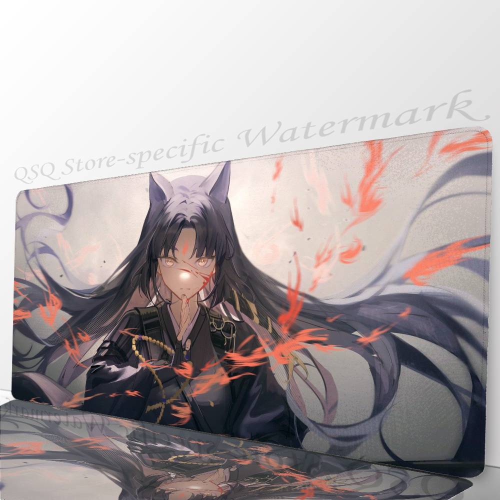 Saga Animated Game A-Arknights Mousepad Mouse Mat Desk Mat With Pad Gaming Accessories Prime Gaming XXL Keyboard Pad Padding M