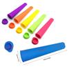 Silicone Popsicle Molds Reusable Ice Pop Molds For Kids DIY Frozen Popsicle Maker BPA Free Popsicle Tubes with Yogurt Sticks