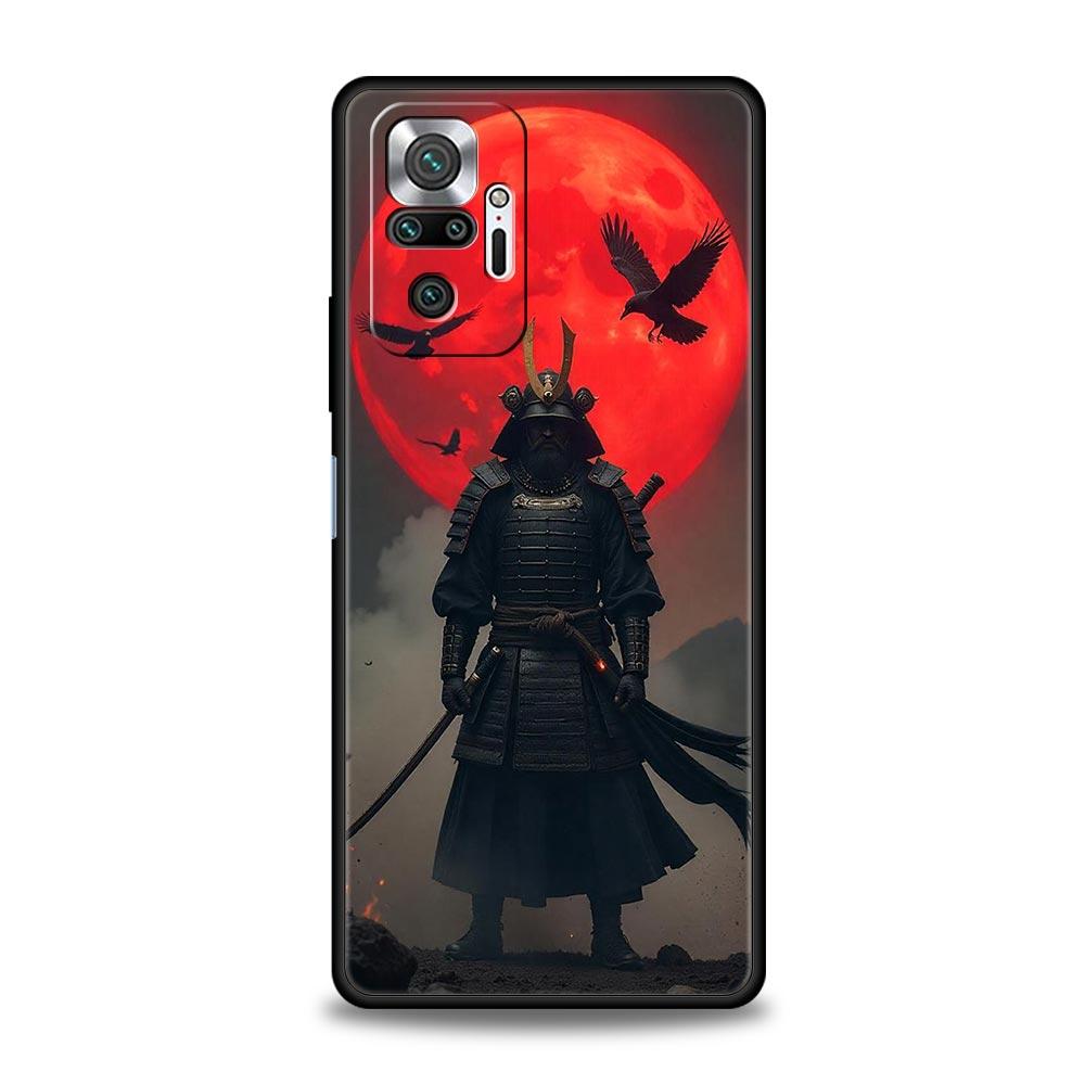 Japanese Samurai Art Phone Case For Xiaomi Redmi Note 14 13 12 Pro Plus 5G 9S 9 10 11 4G 14C 13C 12C 10C 9C 9A Soft Cover