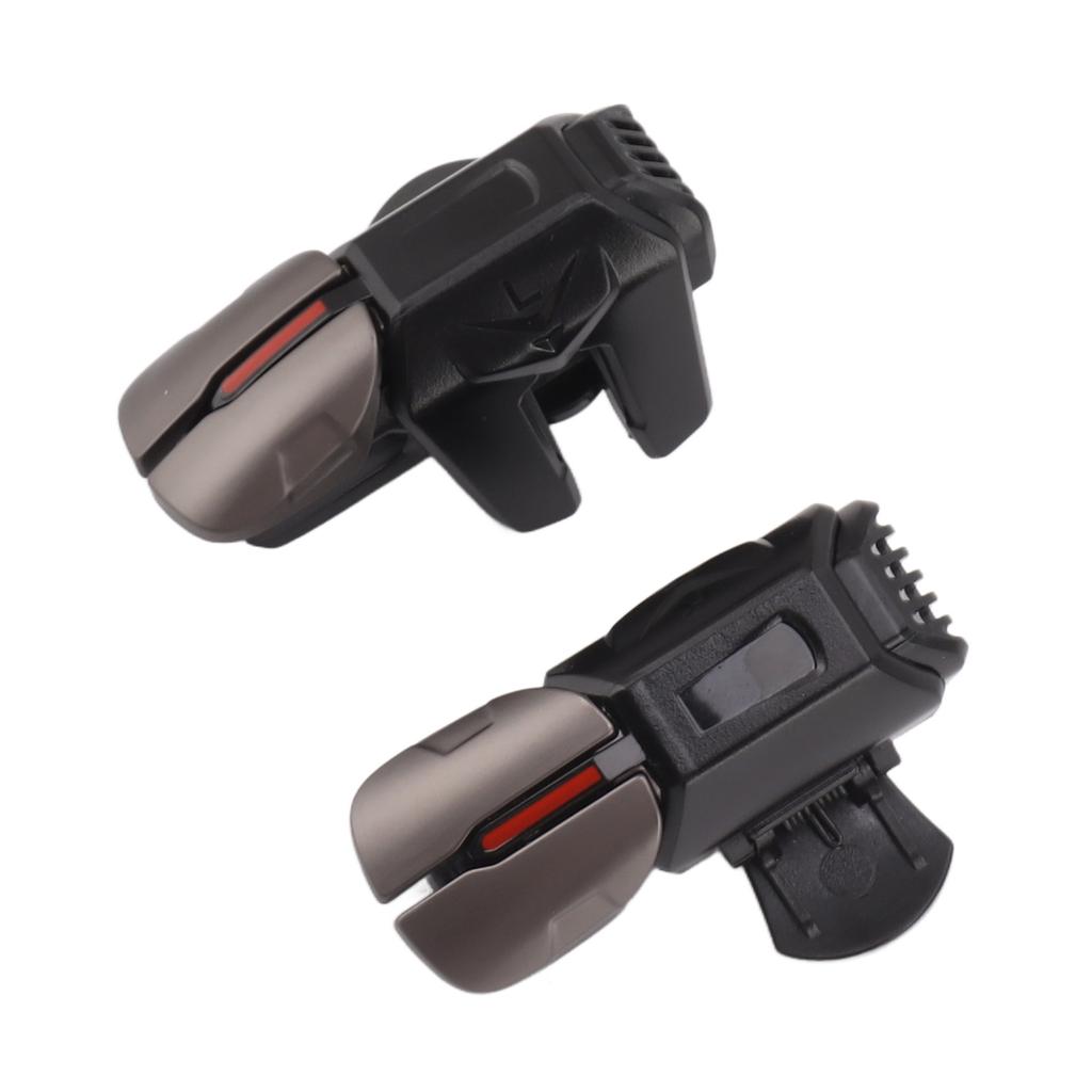 Mobile Gaming Trigger 6 Finger Linkage Game Controller for Phones Sensitive Mobile Triggers Game Trigger Alloy Black